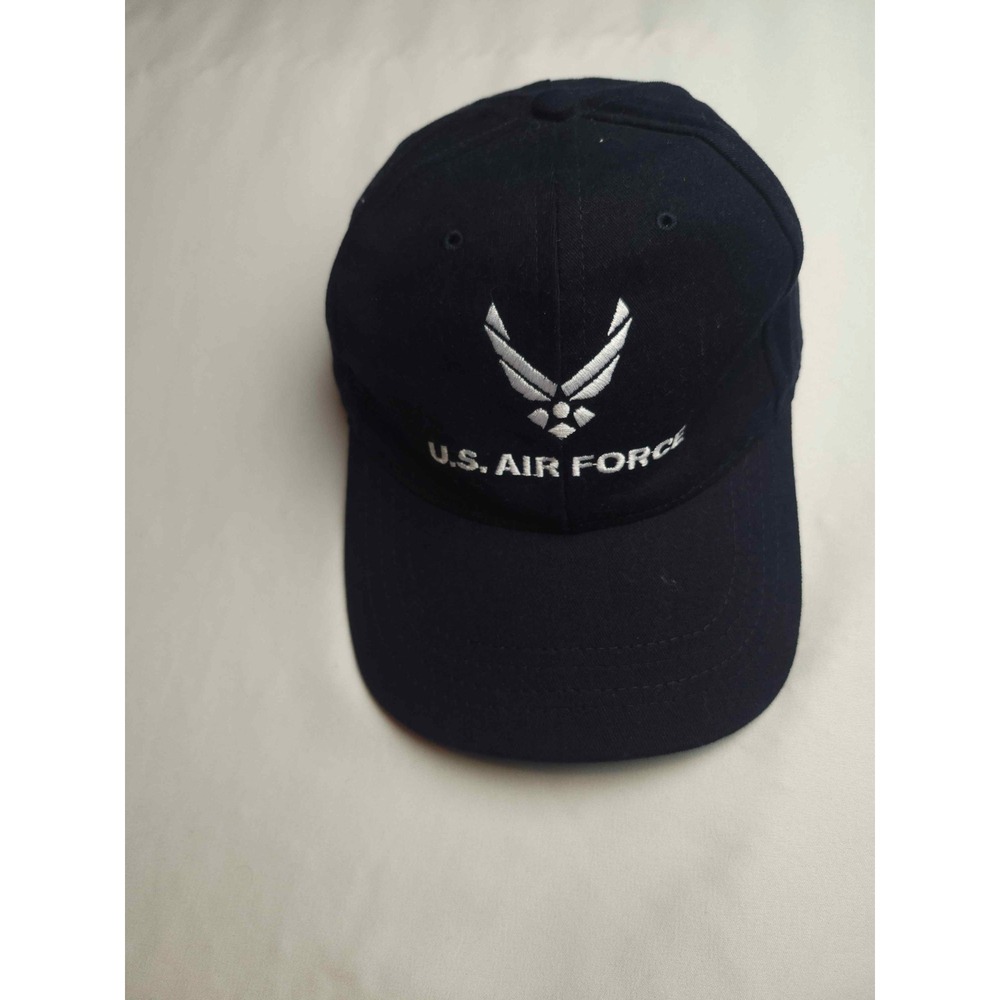 US Air Force Baseball Cap Navy Blue USAF Logo Embroidered Hat Made in USA